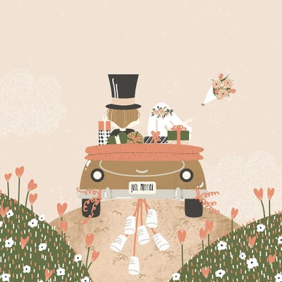 Just Married by Kanzilue metal wall art