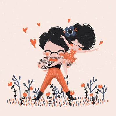 Strong Love II by Kanzilue metal wall art