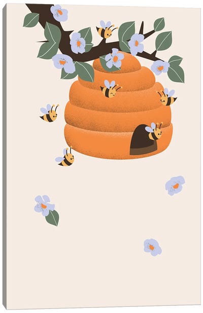 The Bees Canvas Art Print - Kanzilue