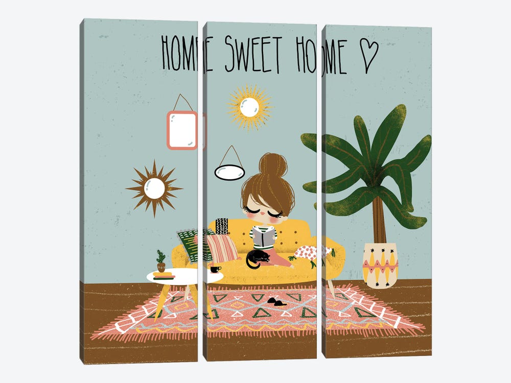 Home Sweet Home by Kanzilue 3-piece Art Print