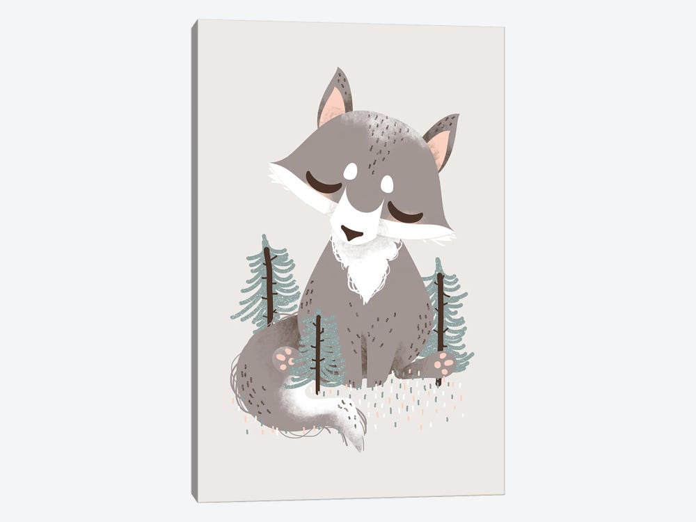 Cute Animals - The Wolf by Kanzilue 1-piece Canvas Print