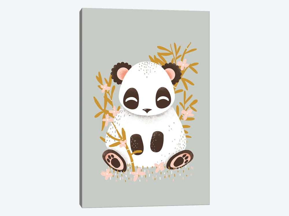 Cute Animals - The Panda by Kanzilue 1-piece Canvas Art Print