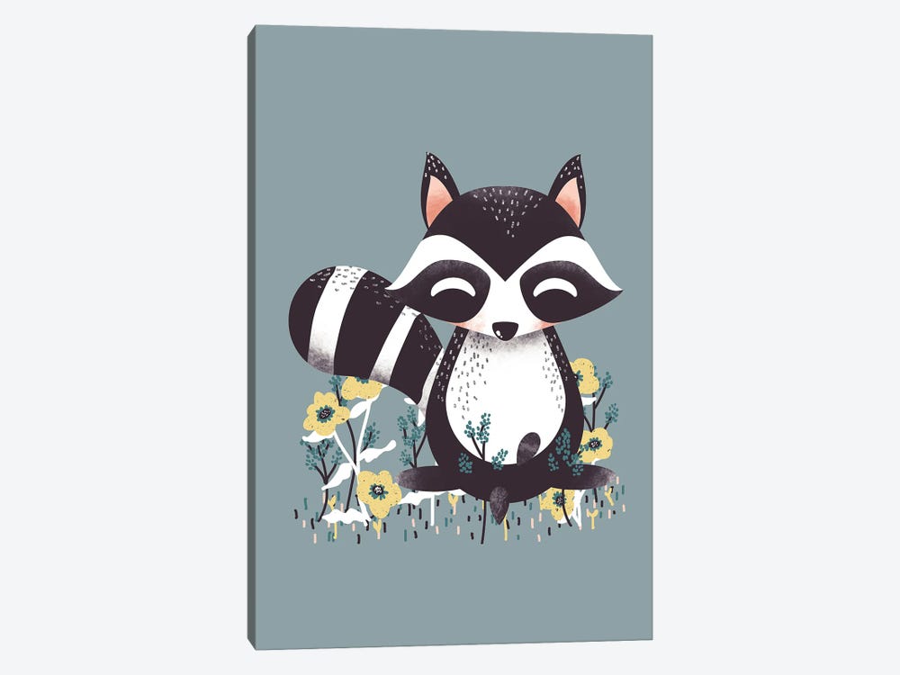 Cute Animals - The Raccoon by Kanzilue 1-piece Canvas Print