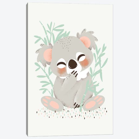 Cute Animals - The Koala Canvas Print #KZL58} by Kanzilue Canvas Artwork