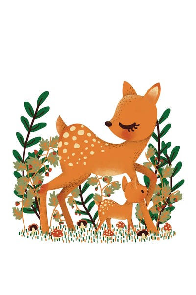 Kanzilue: Mama Doe And Her Baby by Kanzilue