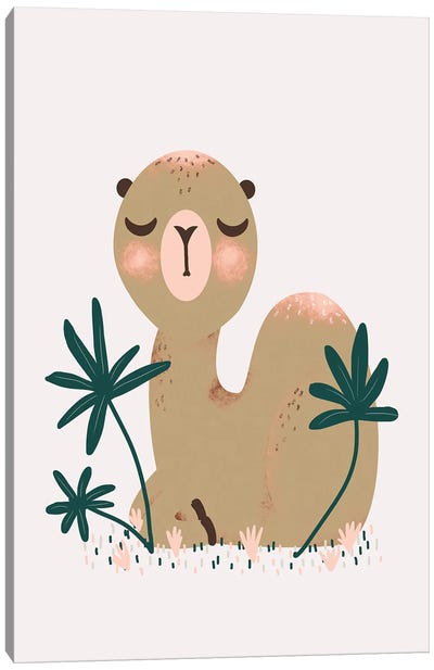Cute Animals - The Camel Canvas Art Print - Minimalist Nursery