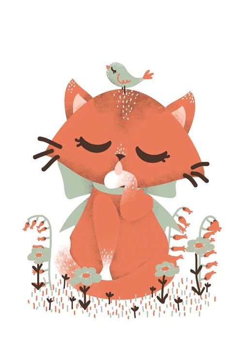 Cute Animals - The Cat by Kanzilue wall art