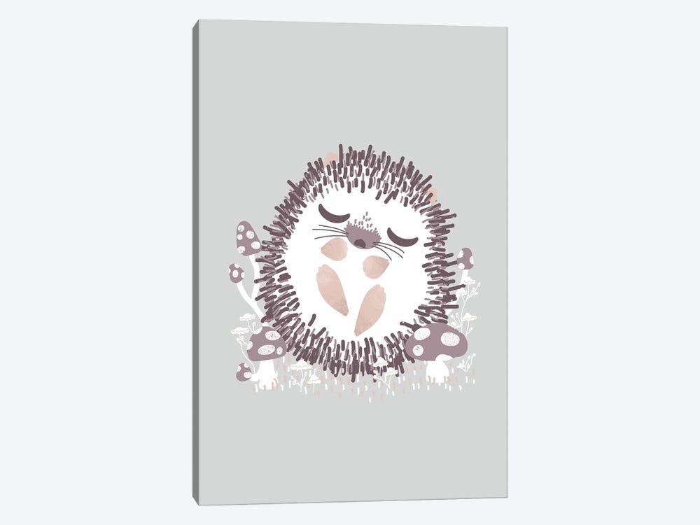 Cute Animals - The Hedgehog by Kanzilue 1-piece Canvas Print