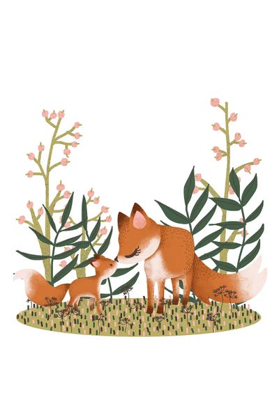 Kanzilue: Mama Fox And Her Baby by Kanzilue