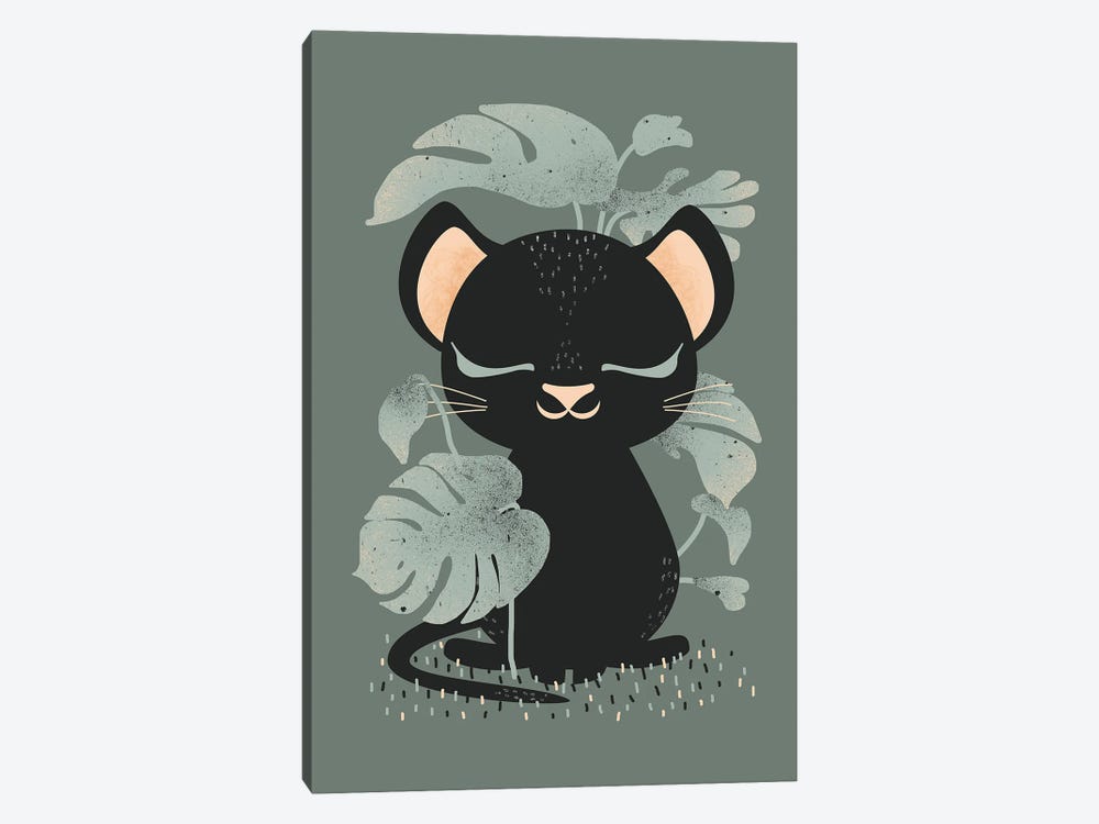 Cute Animals - The Panther by Kanzilue 1-piece Canvas Art