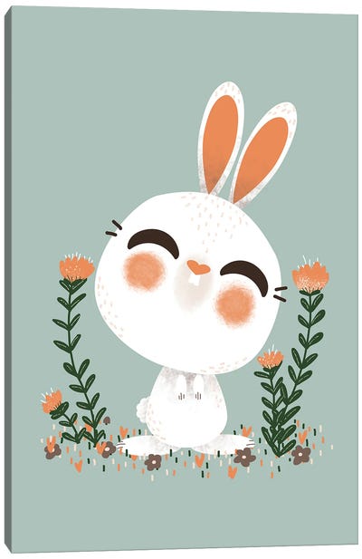 Cute Animals - The Rabbit Canvas Art Print - Kanzilue