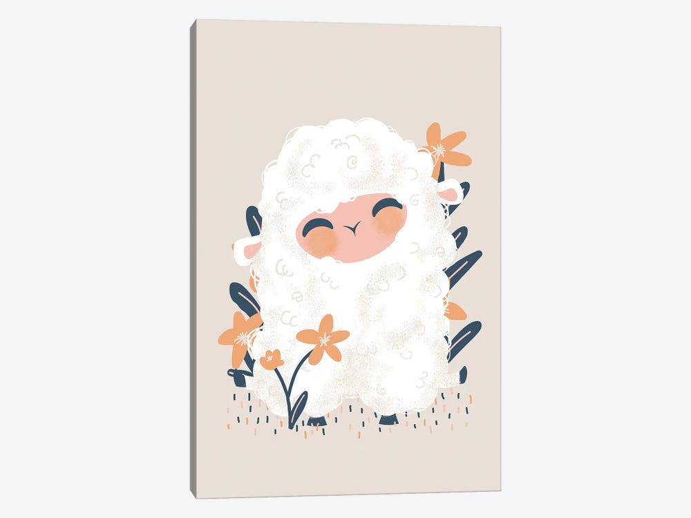 Cute Animals - The Sheep by Kanzilue 1-piece Canvas Art
