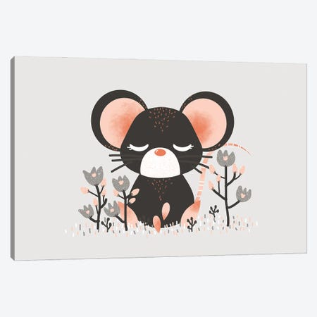 Cute Animals - The Mouse Canvas Print #KZL73} by Kanzilue Canvas Art