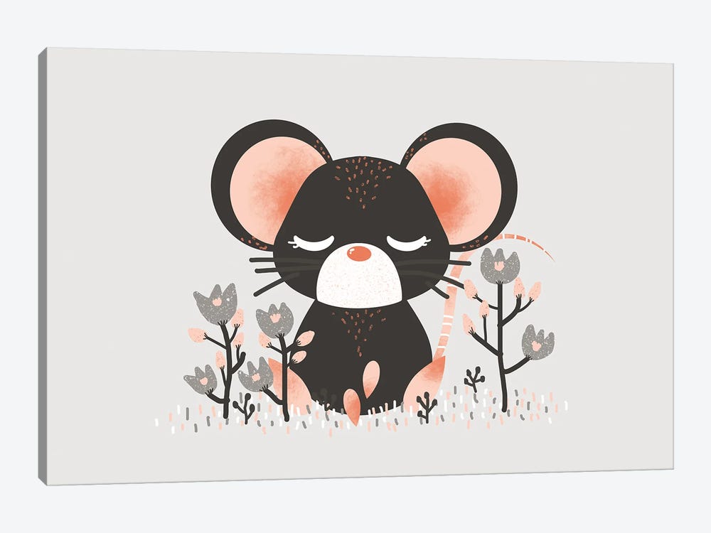 Cute Animals - The Mouse by Kanzilue 1-piece Canvas Print