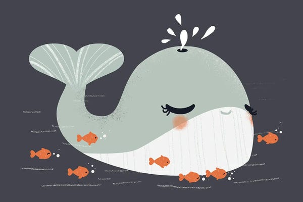 Kanzilue: Cute Animals - The Whale by Kanzilue