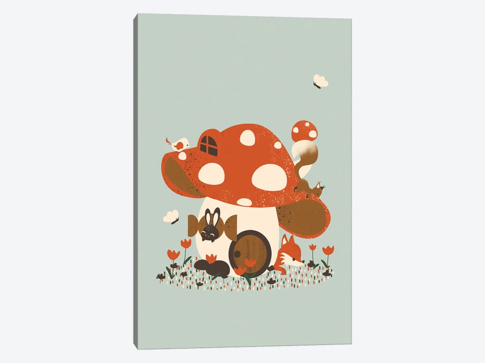 Mushroom House by Kanzilue 1-piece Canvas Art Print