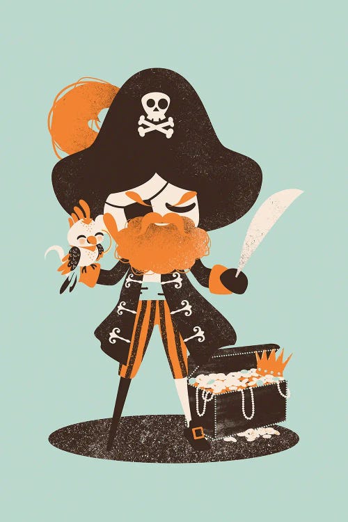 Captain Pirate by Kanzilue wall art