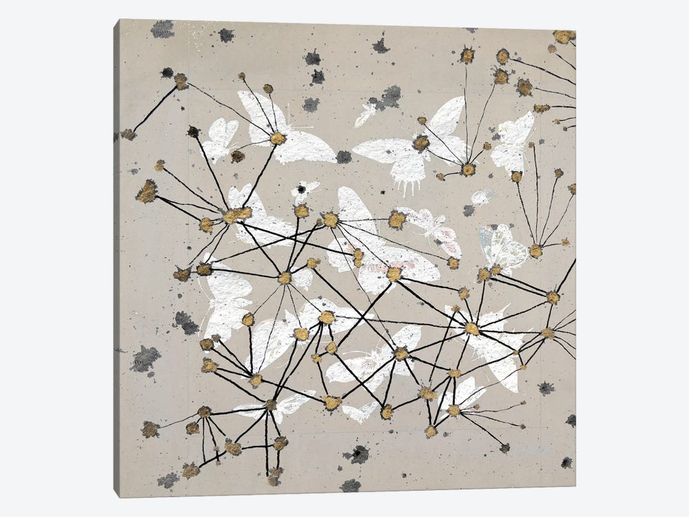 19th Century Butterfly Constellations I by Lori Arbel 1-piece Canvas Artwork