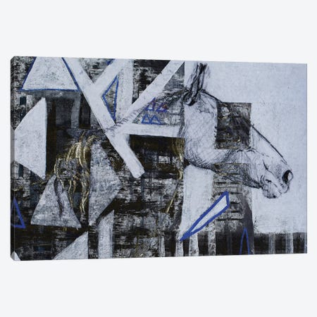 Blue Horse I Canvas Print #LAB38} by Lori Arbel Canvas Art