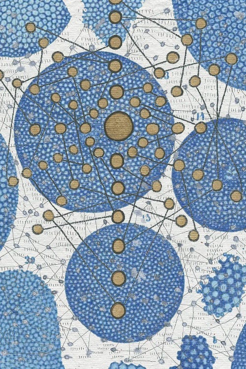 Chakra Web With Algae by Lori Arbel wall art