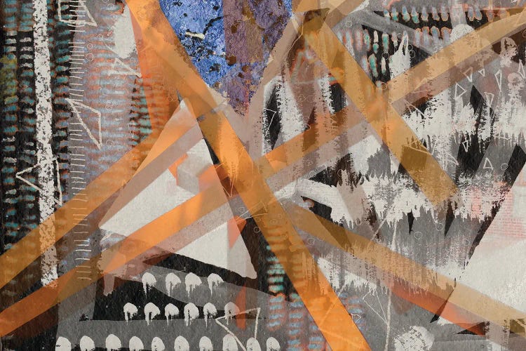 Funky Orange Triangle by Lori Arbel wall art