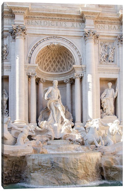 Trevi Fountain in Afternoon Light I Canvas Art Print