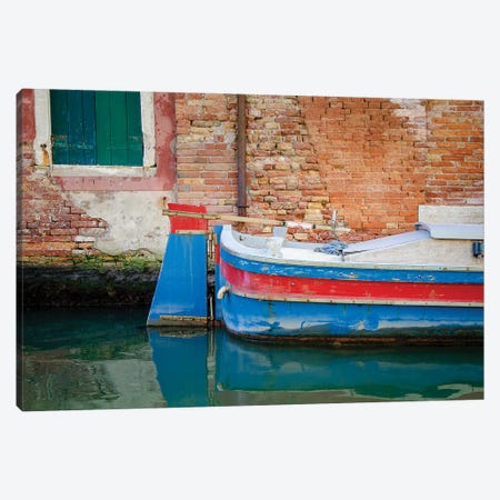 Venice Workboats I Canvas Print #LAD9} by Laura DeNardo Canvas Artwork