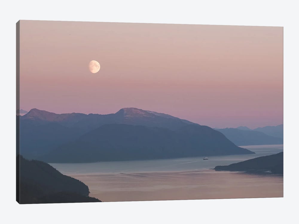 Juneau Moon by Laurel Anderson 1-piece Canvas Print