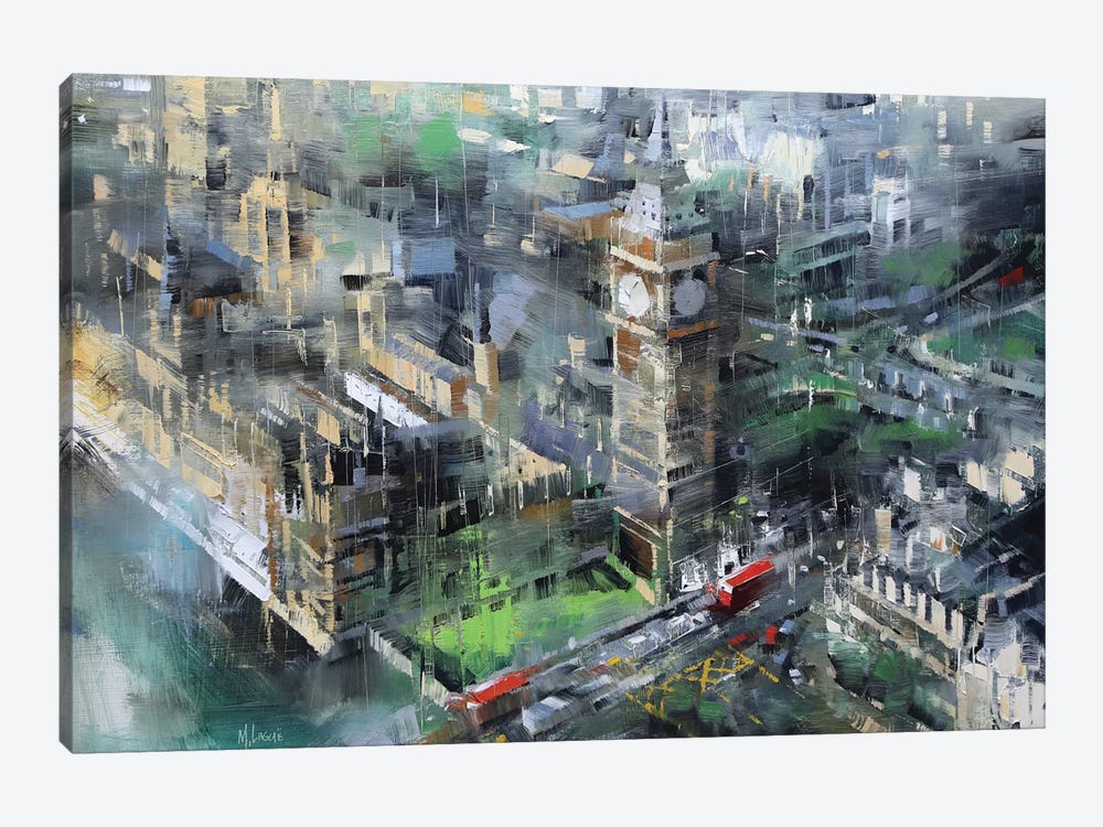 London Green - Big Ben by Mark Lague 1-piece Canvas Art Print