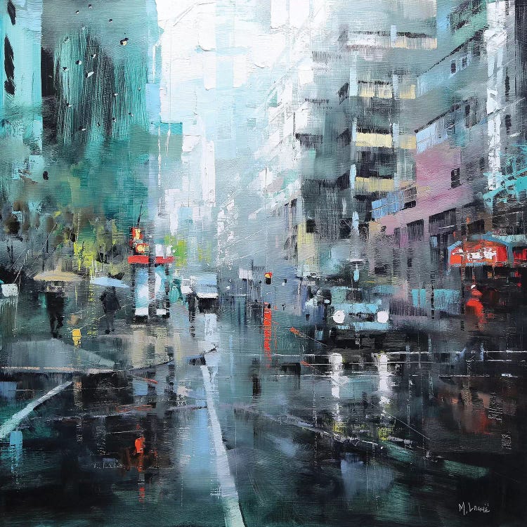 Montreal Turquoise Rain by Mark Lague wall art