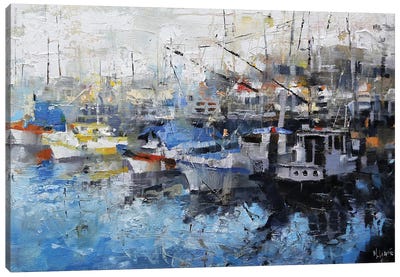 San Francisco Wharf Canvas Art Print - Mark Lague