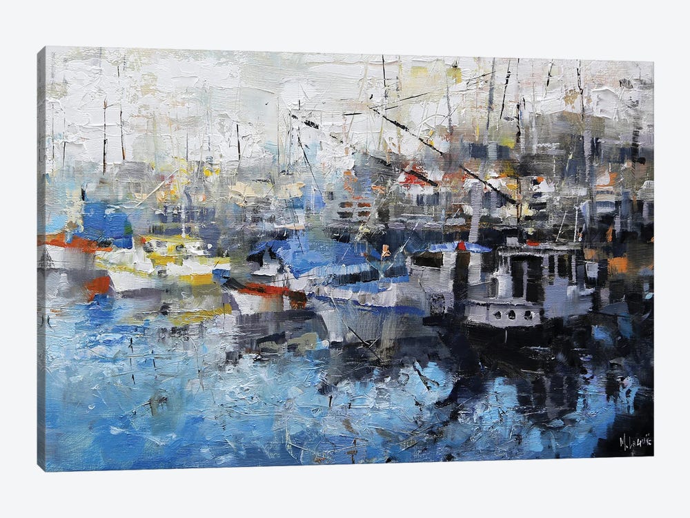 San Francisco Wharf by Mark Lague 1-piece Canvas Art Print