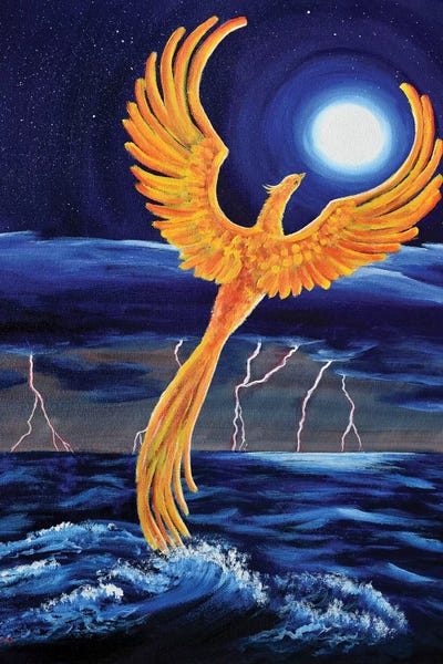 Laura Iverson: Phoenix Rising From The Ocean by Laura Iverson