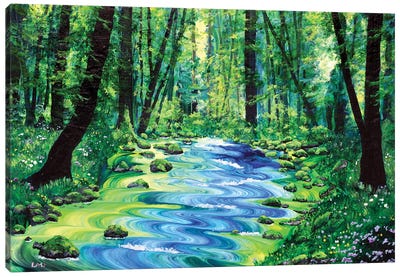 Enchanted Woodland Canvas Art Print - Laura Iverson
