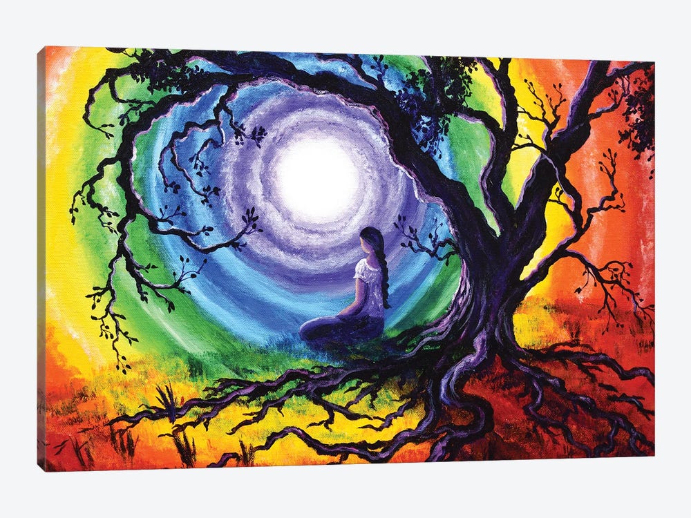 Tree Of Life Meditation by Laura Iverson 1-piece Canvas Art