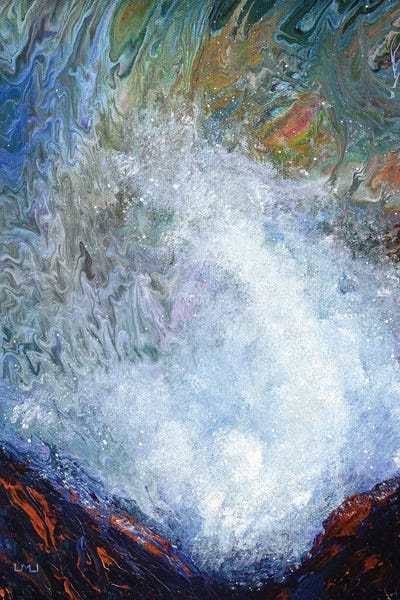 Spouting Horns At Depoe Bay by Laura Iverson canvas print