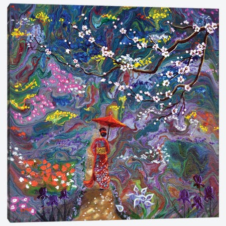 Stroll Through A Mystic Garden Canvas Print #LAI123} by Laura Iverson Canvas Art Print