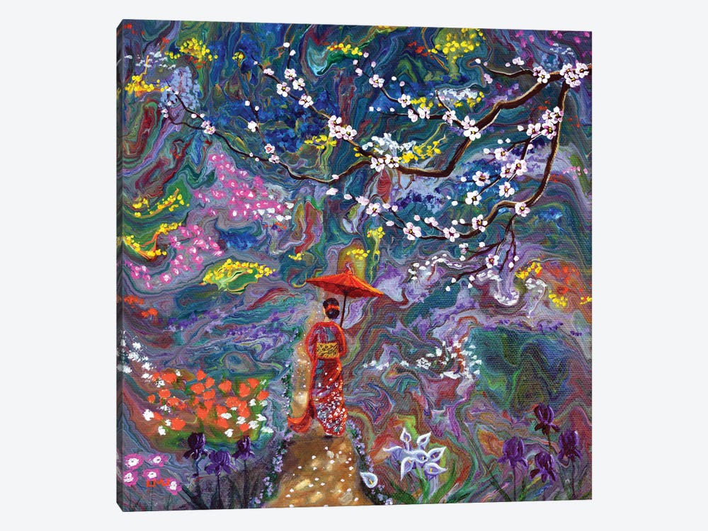 Stroll Through A Mystic Garden by Laura Iverson 1-piece Canvas Art Print