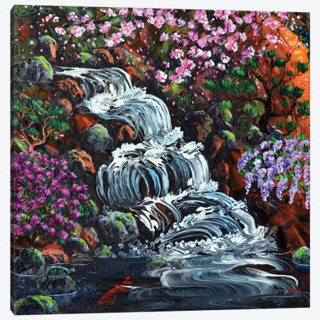 Secret Waterfall Canvas Print #LAI134} by Laura Iverson Canvas Print