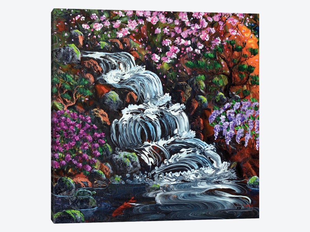Secret Waterfall by Laura Iverson 1-piece Canvas Print