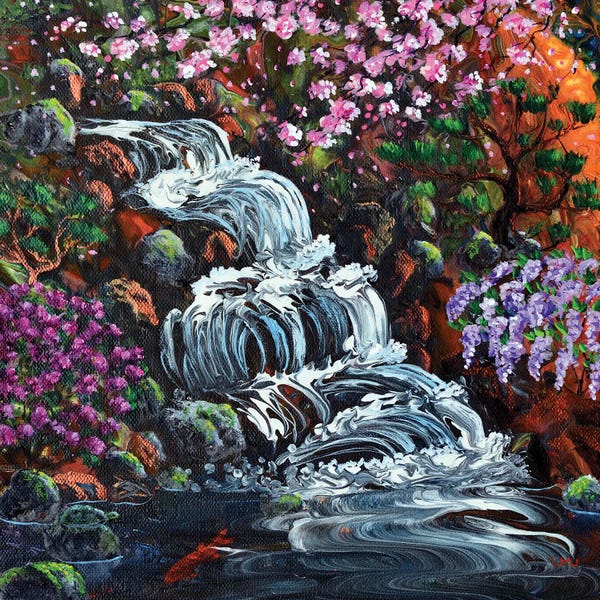 Ponds: Secret Waterfall by Laura Iverson