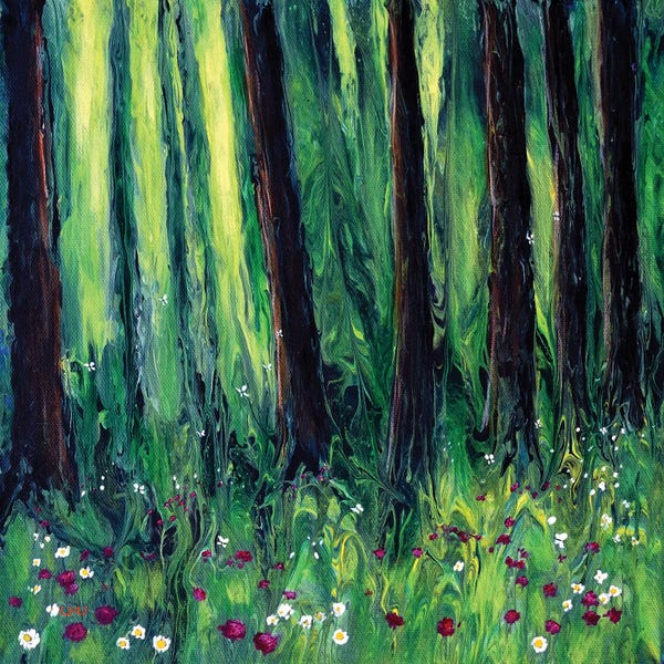 Wildflowers: Forest Wildflower Meadow by Laura Iverson