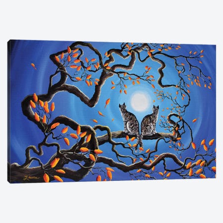 Brothers Under A Blue Moon Canvas Print #LAI17} by Laura Iverson Canvas Art