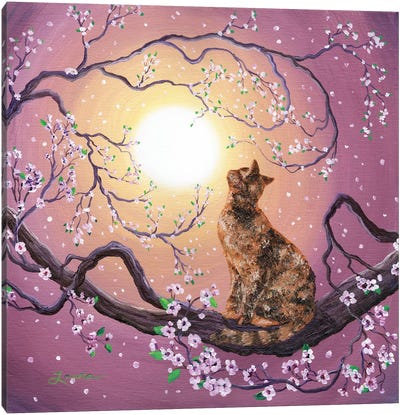 Cherry Blossom Waltz Canvas Art Print - Blossom Art