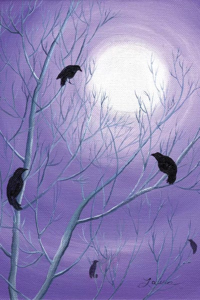 Crows: Crows On Empty Branches by Laura Iverson