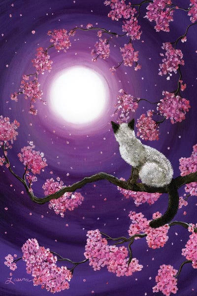 Dancing Pink Petals by Laura Iverson canvas print