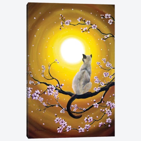 Golden Afternoon Sakura Canvas Print #LAI43} by Laura Iverson Canvas Art