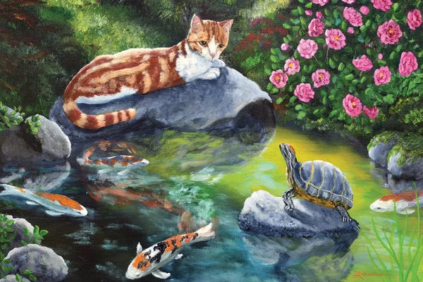Orange Cats: Loki Meets A Turtle by Laura Iverson