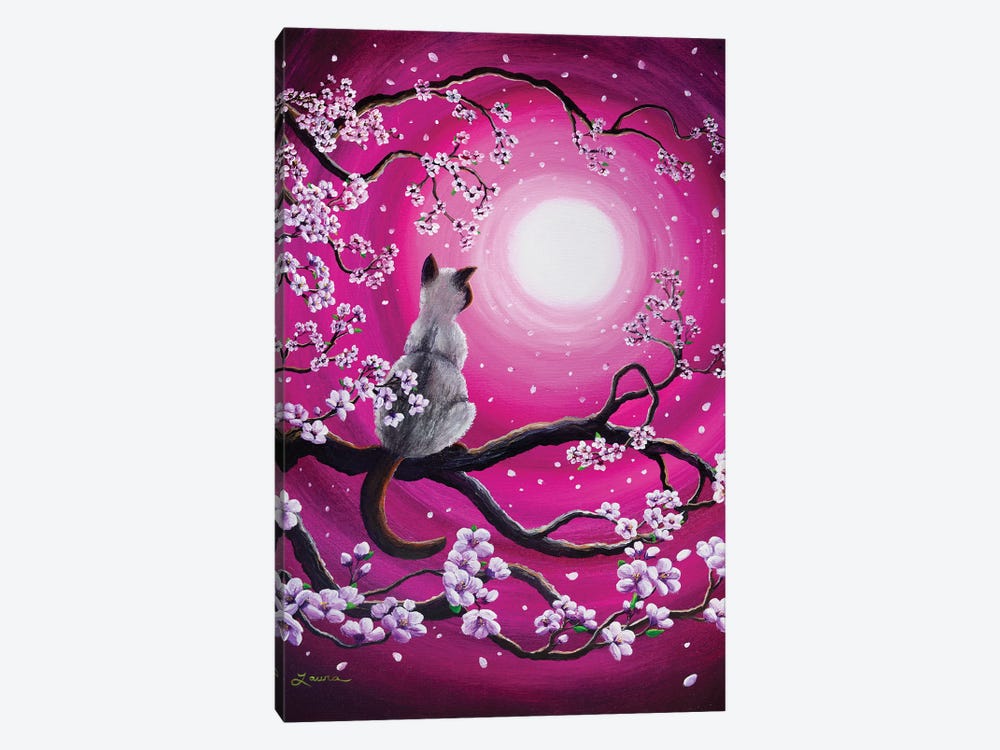 Magenta Morning Sakura by Laura Iverson 1-piece Canvas Artwork