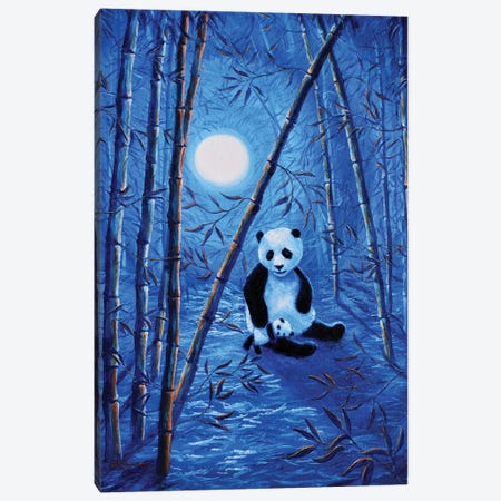 Midnight Lullaby In A Bamboo Forest Canvas Print #LAI56} by Laura Iverson Canvas Wall Art
